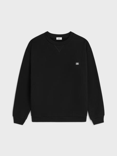 loose triomphe sweatshirt in cotton fleece