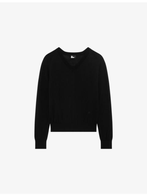 V-Neck Wool Knitted Jumper