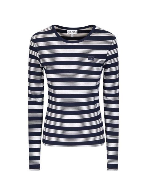 striped long-sleeve T-shirt