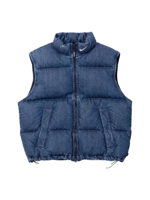 Supreme x Nike Denim Puffer Vest 'Navy Red White' SUP-SS24-163