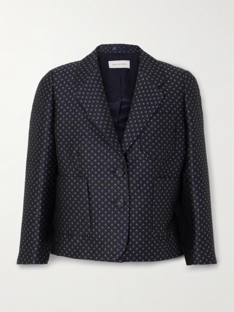 Bamie Cropped Jacquard-knit Blazer