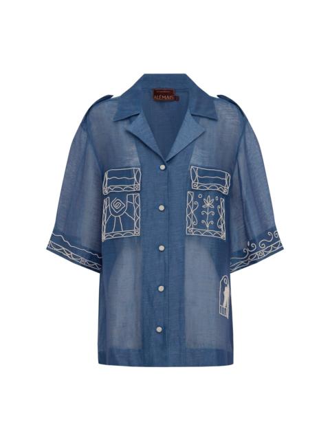 Yasmeen Embellished Oversized Shirt