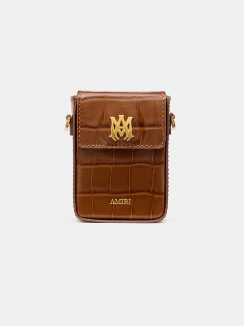 CROC EMBOSSED CIGARETTE CASE