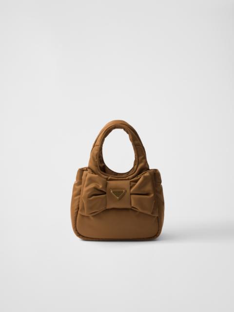 Padded Re-Nylon mini-bag with bow
