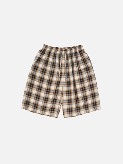 Check shorts - Beige/black