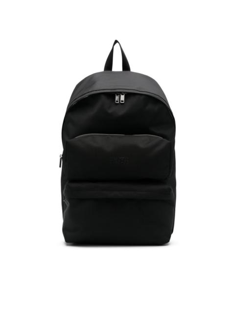 multi-pocket logo-print backpack