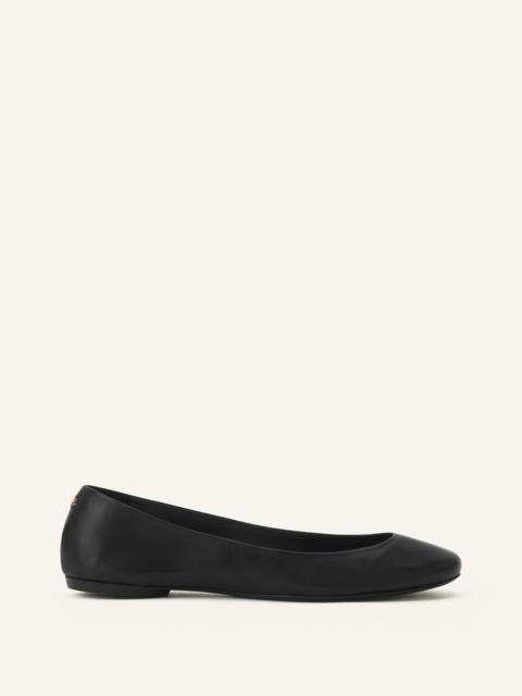 THE BALLERINA FLAT IN LEATHER