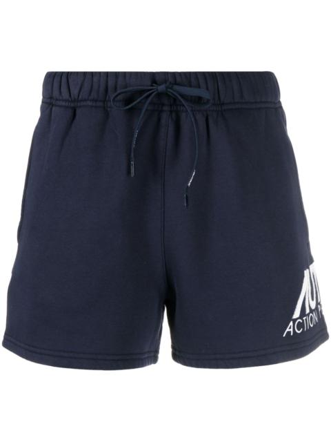 logo-print cotton short shorts