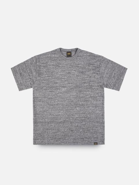 6.5OZ LOOPWHEEL CREW NECK T-SHIRT - MARL GREY