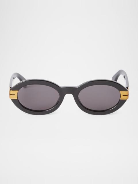 Harmony Oval Acetate Sunglasses