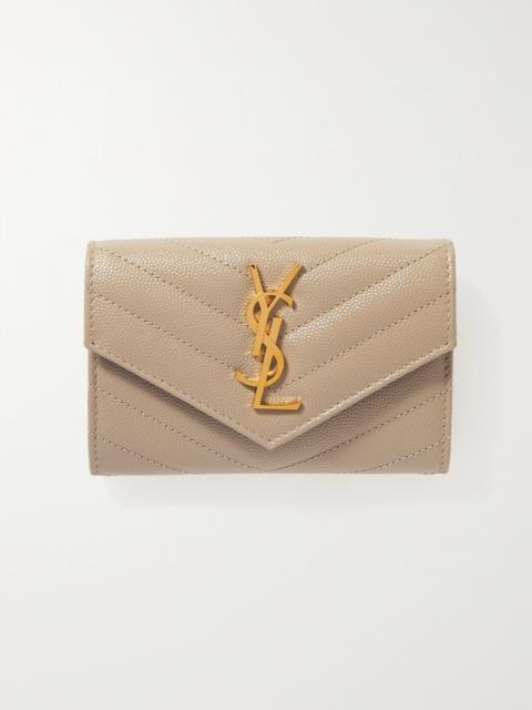 Monogramme Envelope Quilted Textured-leather Wallet