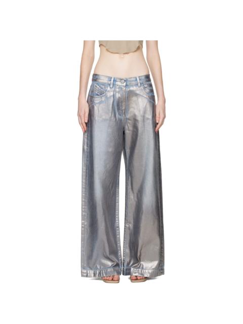 Silver Long Jeans