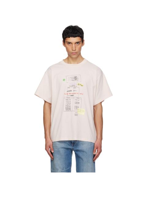 Pink Library Stamp T-shirt