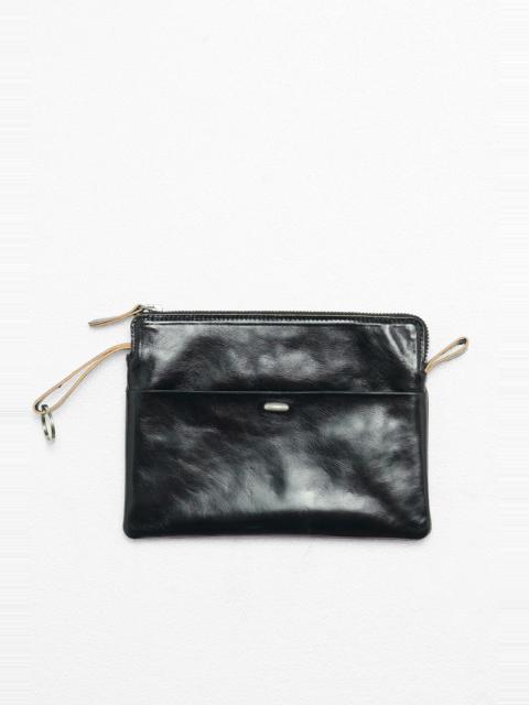 Supporter Organizer True Dye Black Leather