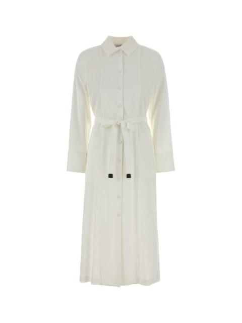 Max Mara Nordica Stretch Linen Blend Shirt Dress