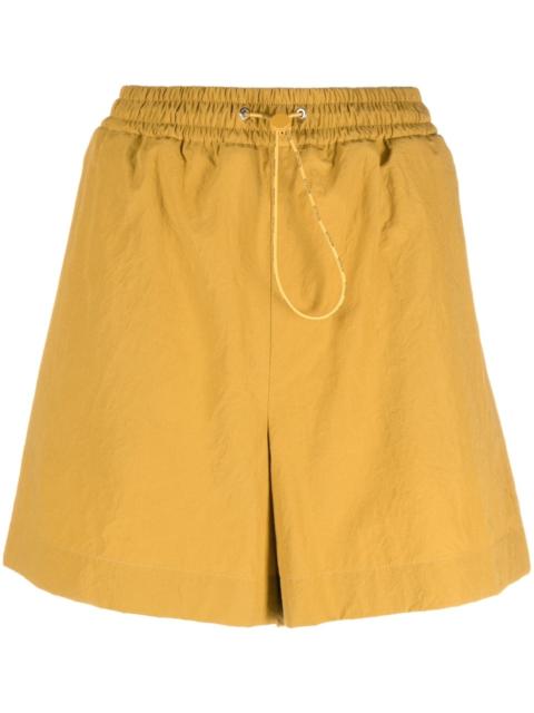 elasticated-waistband shorts