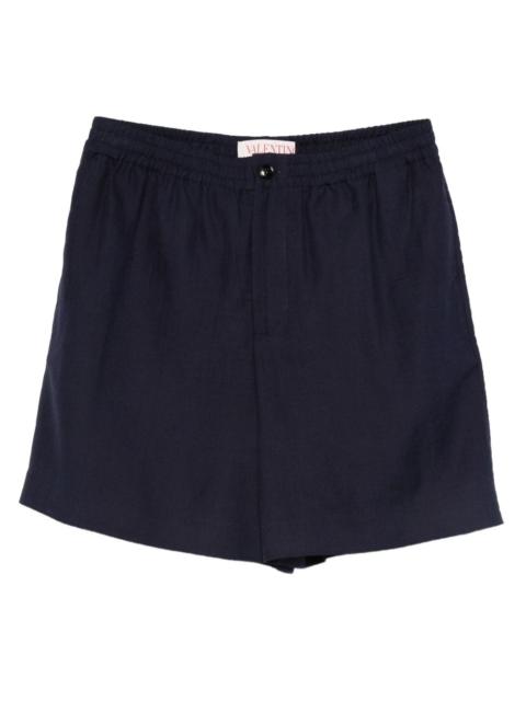 elastic-waist shorts