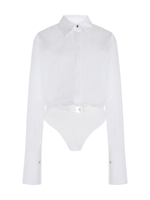 The Bradshaw Cotton Bodysuit white