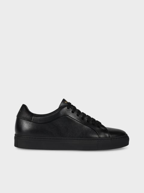 Black Leather 'Basso' Trainers