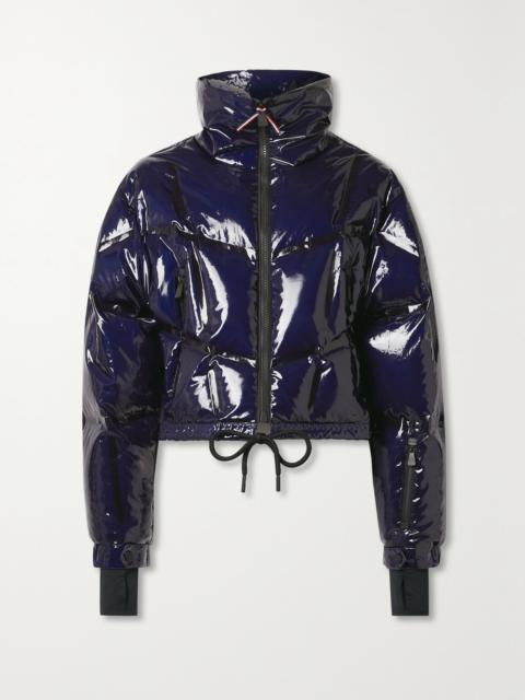 Siguret Cropped Hooded Quilted Down Ski Jacket