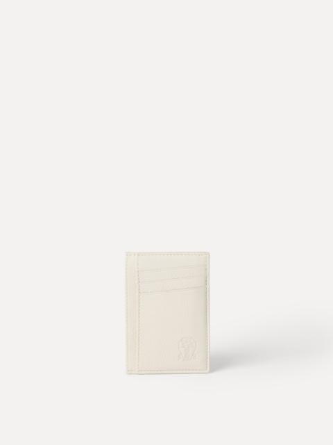 Fine grain calfskin card holder