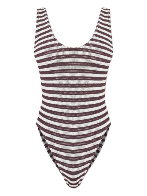 striped swimsuit