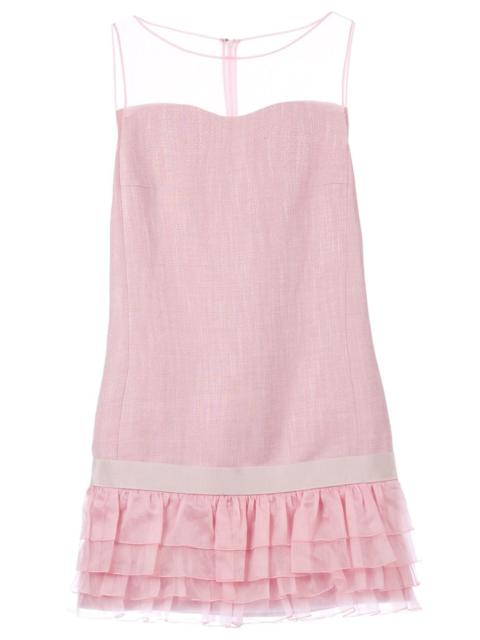 ruffled sleeveless dress