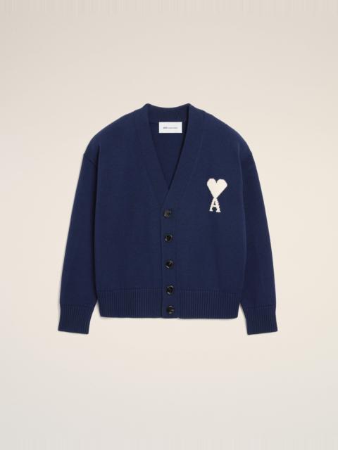 BLUE WOOL AMI DE COEUR CARDIGAN