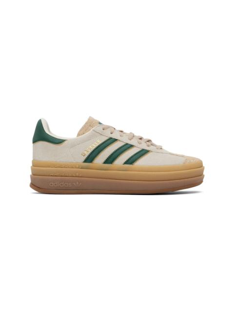 Beige Gazelle Bold Sneakers