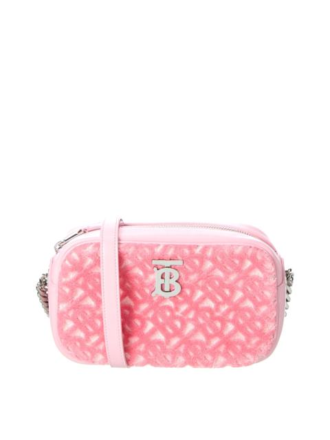 Burberry Lola Mini Terry & Leather Camera Bag