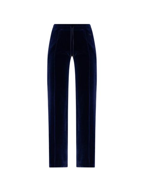 drawstring-fastening panelled trousers