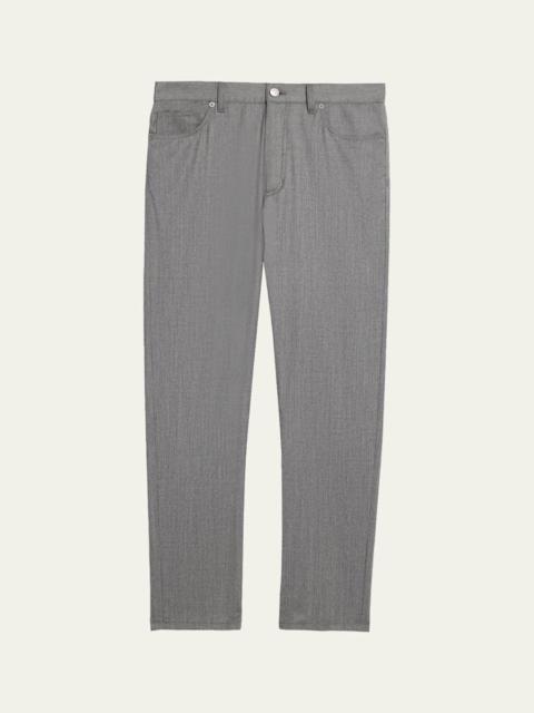 Men's Wool Straight Leg Five-Pocket Pants