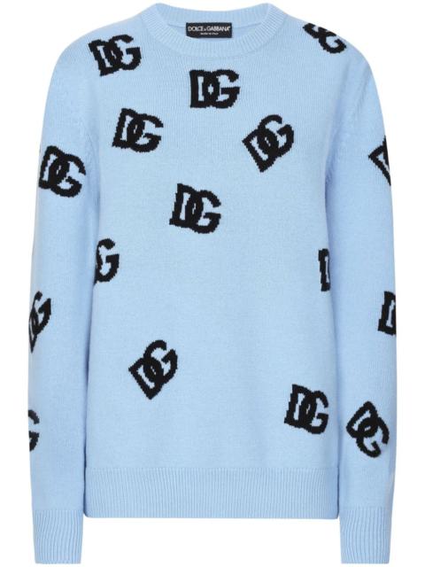 logo embroidered jumper