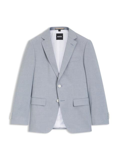 SLIM-FIT JACKET IN PATTERNED CHIFFON