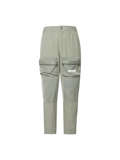 Men's Nike 3D Big Pocket Logo Printing Sports Pants/Trousers/Joggers Light Green DC6958-320