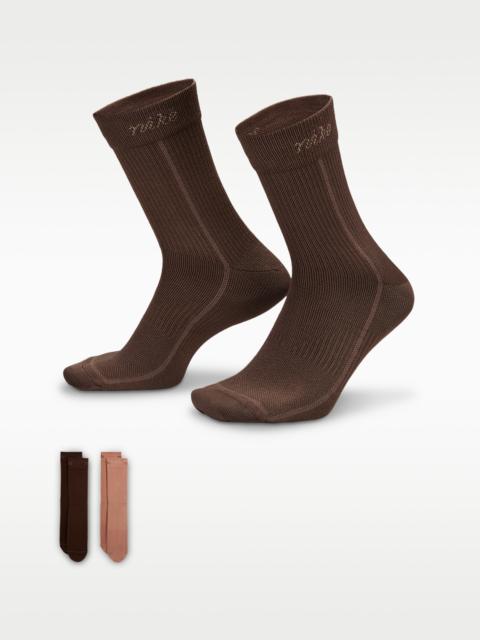 Nike Everyday Plus Women's Lightweight Crew Socks (2-Pair)