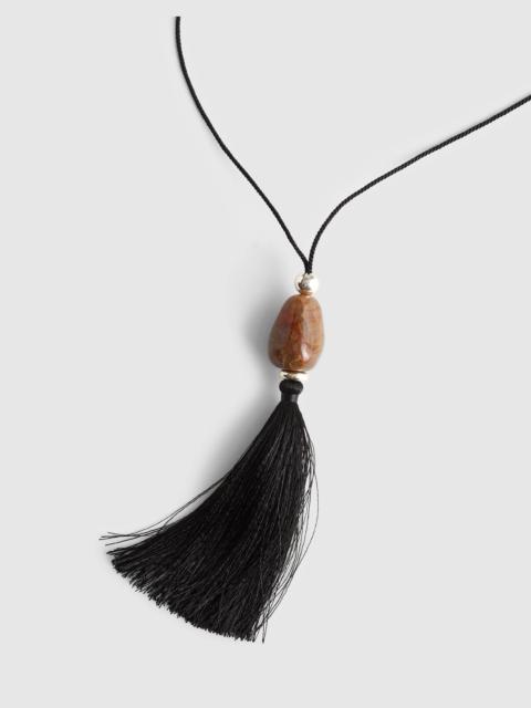 Semiprecious Tassel Long Necklace