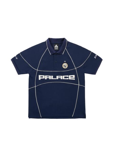 PRO TEAM PIPED POLO NAVY