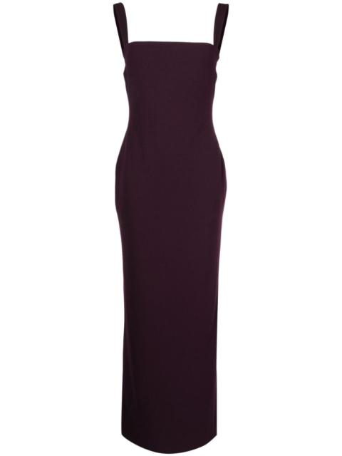 Joni square-neck sleeveless gown