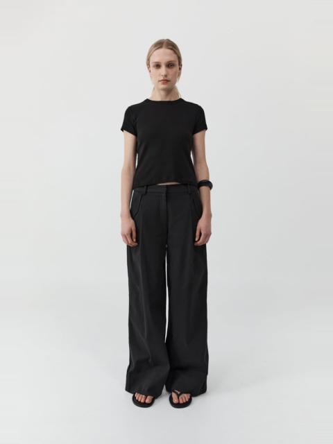 Utility Pleat Pants - Black