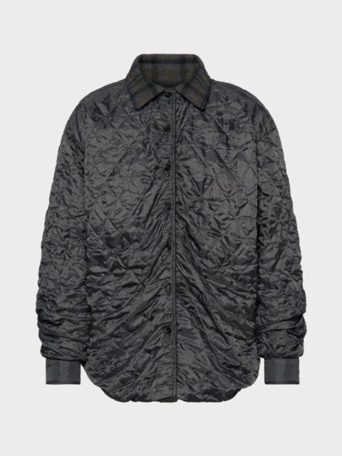 Quilted shirt-jacket