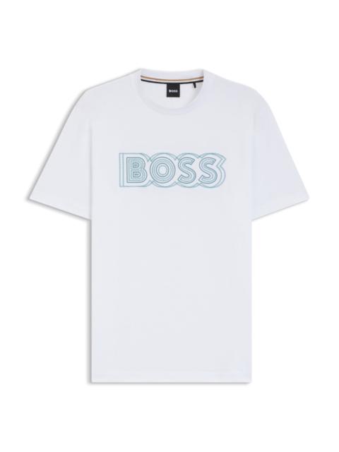 COTTON T-SHIRT WITH LOGO ARTWORK