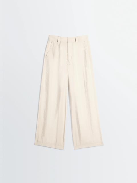 STRAIGHT TAILORED PANTS IN DRY SILK