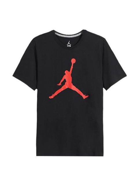 Air Jordan Casual Sports Round Neck Large Logo Short Sleeve Black CD7611-010