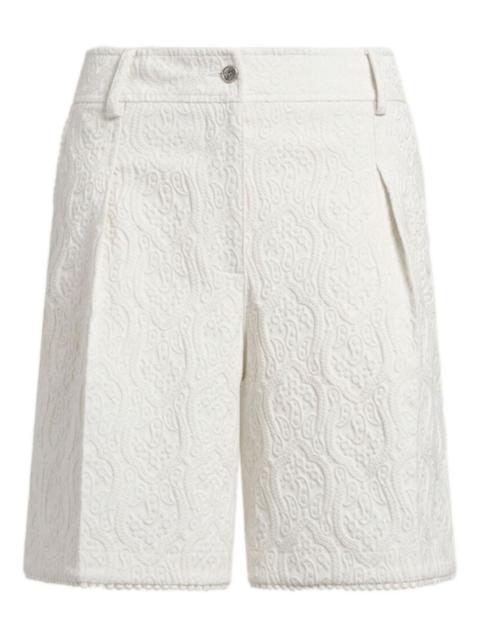 paisley-jacquard bermuda shorts