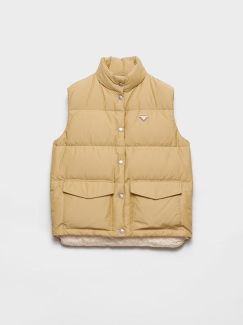 Medium-weight technical fabric down vest