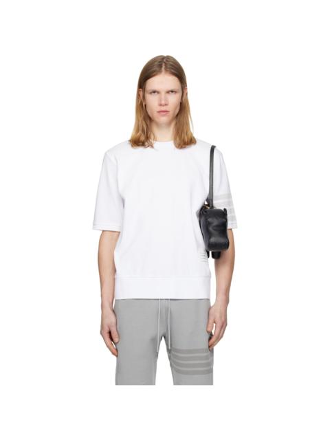 White Cotton Jersey 4-Bar T-shirt