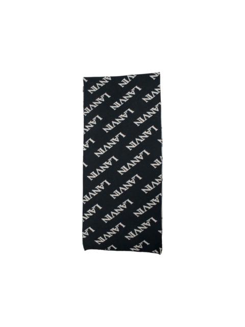 logo-print scarf