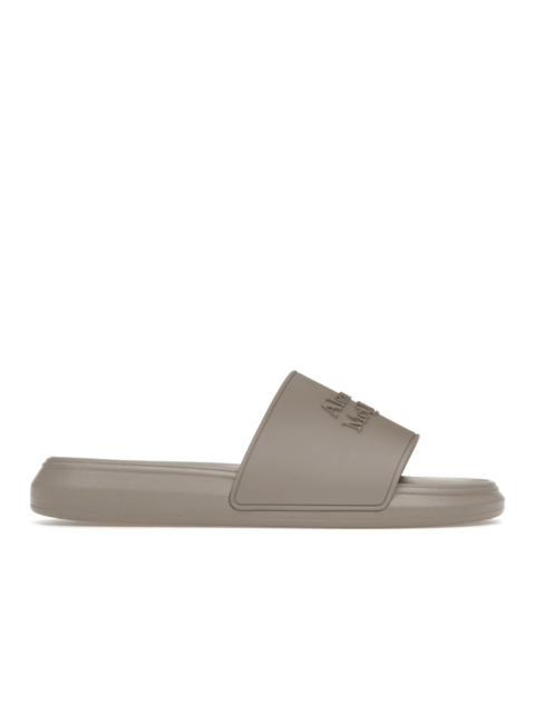 Alexander McQueen Logo Slides Stone