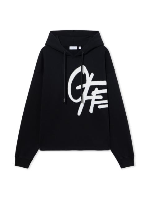 Spray Logo Loose Hoodie